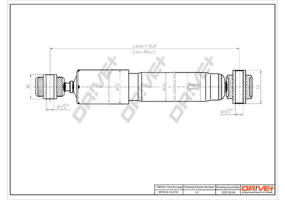 Amortizatorius Dr!ve+ DP1610.10.0151