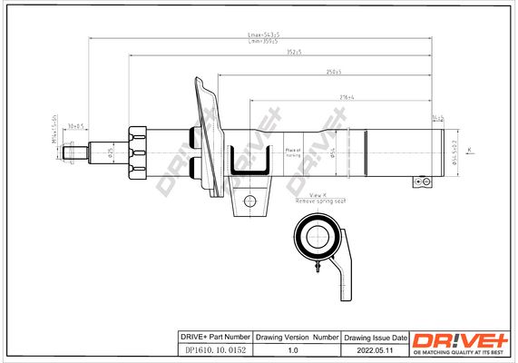 Амортизатор Dr!ve+ DP1610.10.0152