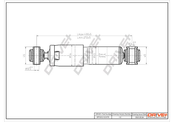 Amortizatorius Dr!ve+ DP1610.10.0170