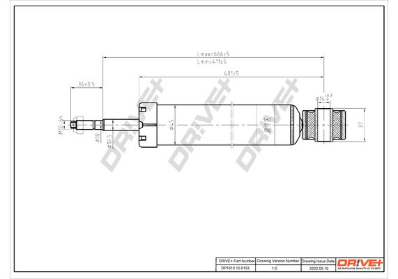 Amortizatorius Dr!ve+ DP1610.10.0193