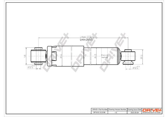 Amortizatorius Dr!ve+ DP1610.10.0196