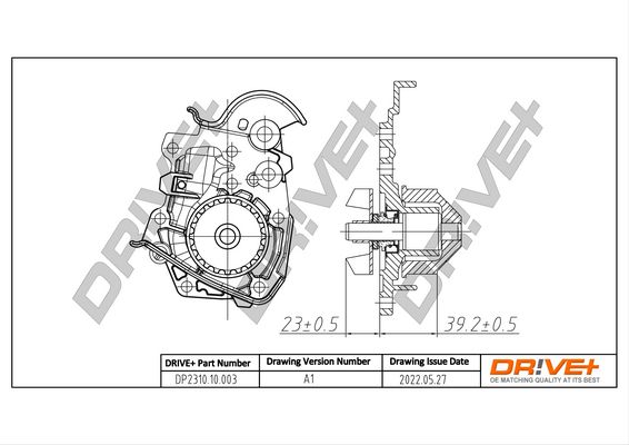 Water Pump, engine cooling Dr!ve+ DP2310.10.003