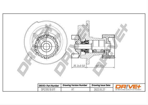 Water Pump, engine cooling Dr!ve+ DP2310.10.011