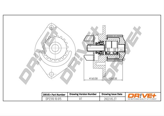 Насос охолоджувальної рідини, охолодження двигуна Dr!ve+ DP2310.10.015