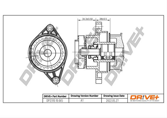 Water Pump, engine cooling Dr!ve+ DP2310.10.065