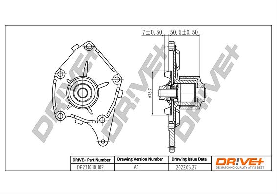 Water Pump, engine cooling Dr!ve+ DP2310.10.102