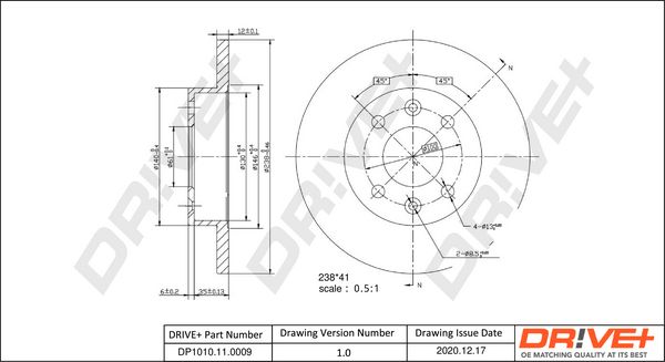 Brake Disc Dr!ve+ DP1010.11.0009