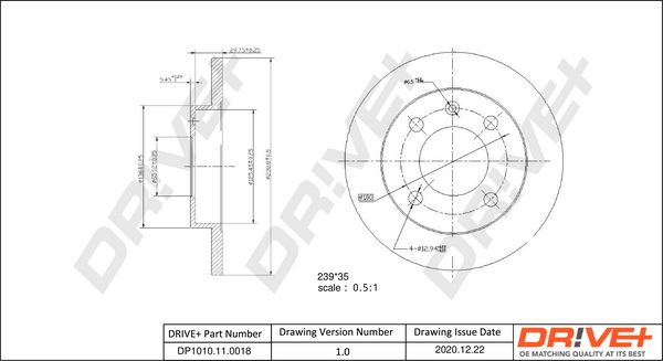 Brake Disc Dr!ve+ DP1010.11.0018