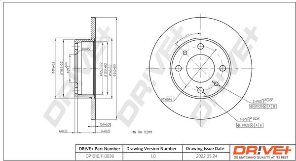 Brake Disc Dr!ve+ DP1010.11.0036