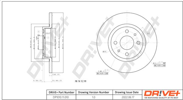 Brake Disc Dr!ve+ DP1010.11.0101