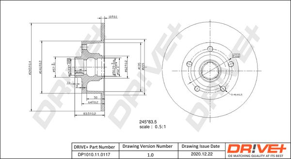 Brake Disc Dr!ve+ DP1010.11.0117