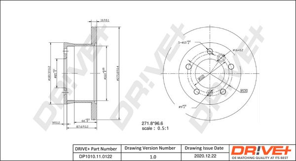 Brake Disc Dr!ve+ DP1010.11.0122