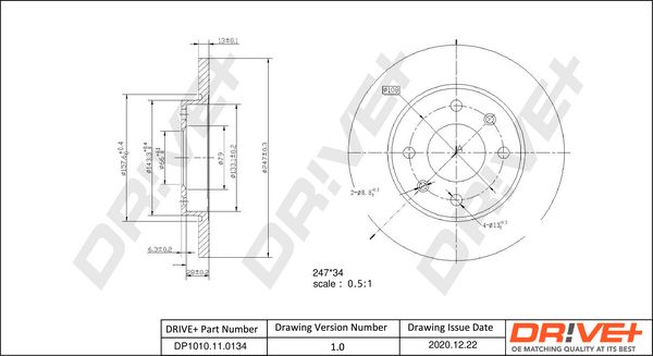 Brake Disc Dr!ve+ DP1010.11.0134