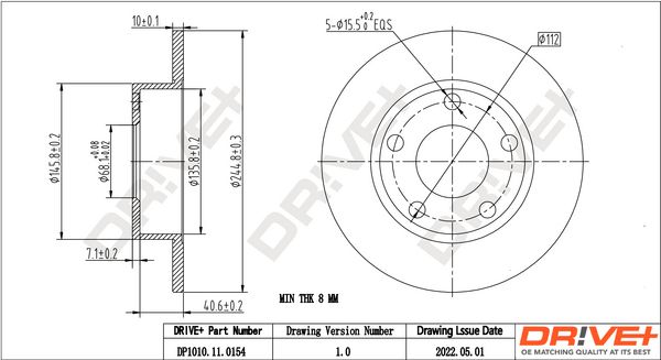 Brake Disc Dr!ve+ DP1010.11.0154