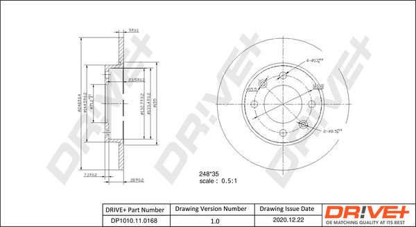 Brake Disc Dr!ve+ DP1010.11.0168