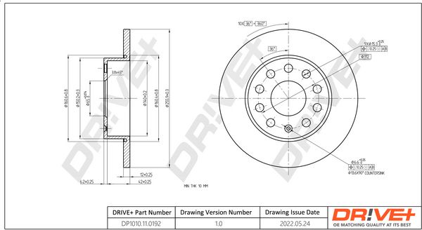 Brake Disc Dr!ve+ DP1010.11.0192