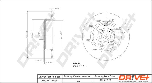 Brake Disc Dr!ve+ DP1010.11.0194