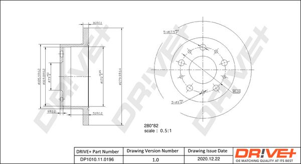 Brake Disc Dr!ve+ DP1010.11.0196