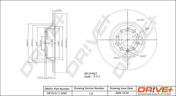 Brake Disc Dr!ve+ DP1010.11.0252