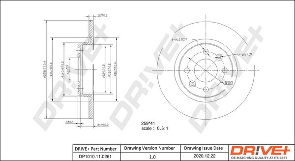 Brake Disc Dr!ve+ DP1010.11.0261