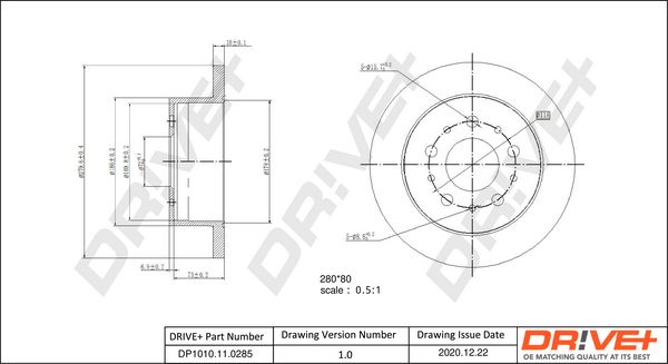 Brake Disc Dr!ve+ DP1010.11.0285