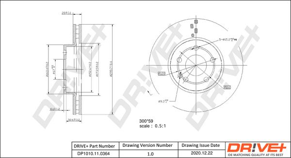 Brake Disc Dr!ve+ DP1010.11.0364