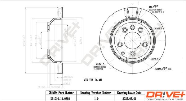 Brake Disc Dr!ve+ DP1010.11.0393