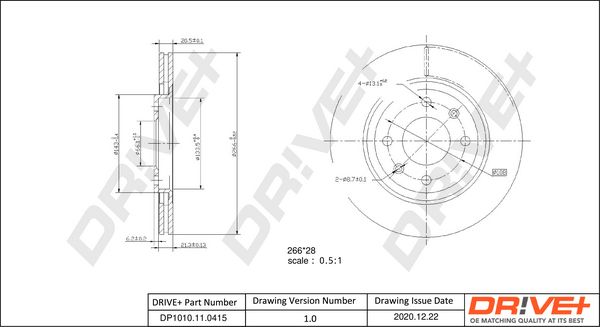 Brake Disc Dr!ve+ DP1010.11.0415