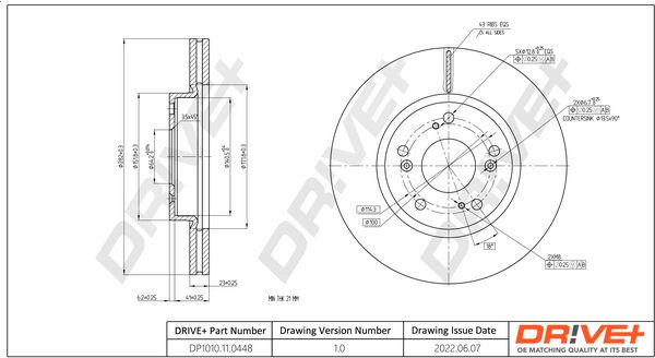 Brake Disc Dr!ve+ DP1010.11.0448