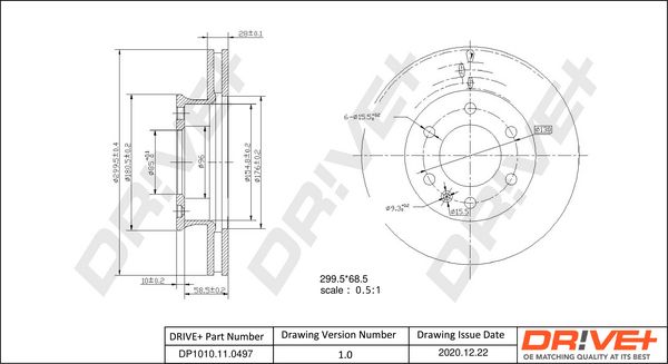 Brake Disc Dr!ve+ DP1010.11.0497