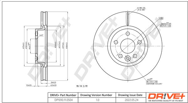 Brake Disc Dr!ve+ DP1010.11.0504