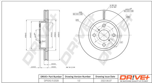 Brake Disc Dr!ve+ DP1010.11.0509