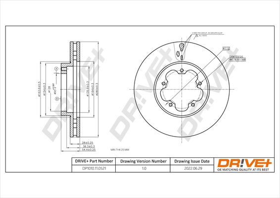 Brake Disc Dr!ve+ DP1010.11.0521