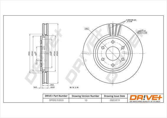 Brake Disc Dr!ve+ DP1010.11.0533