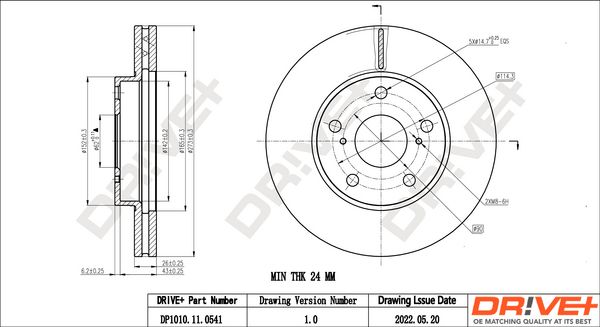 Brake Disc Dr!ve+ DP1010.11.0541