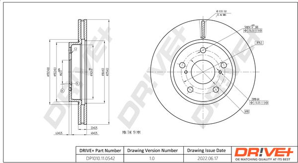 Brake Disc Dr!ve+ DP1010.11.0542