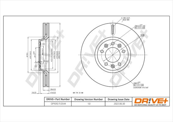 Brake Disc Dr!ve+ DP1010.11.0544