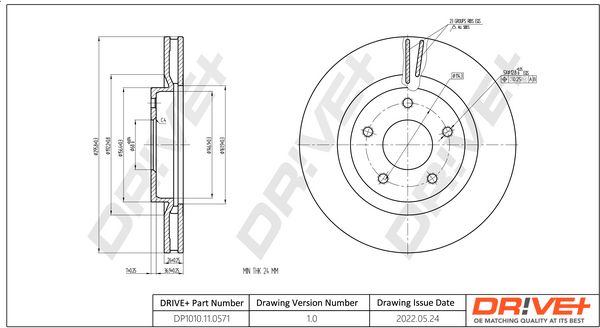 Brake Disc Dr!ve+ DP1010.11.0571