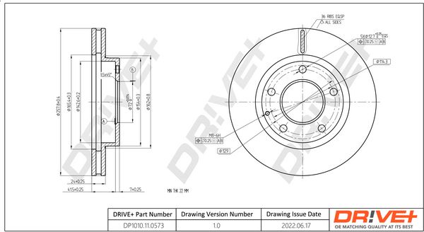 Brake Disc Dr!ve+ DP1010.11.0573