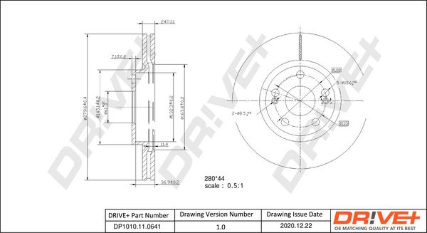 Brake Disc Dr!ve+ DP1010.11.0641