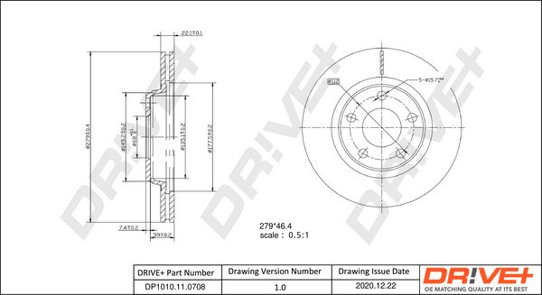 Brake Disc Dr!ve+ DP1010.11.0708