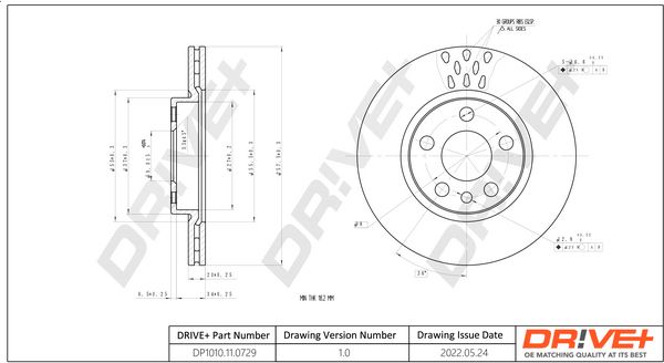 Brake Disc Dr!ve+ DP1010.11.0729