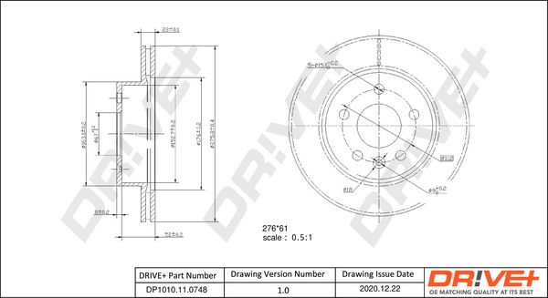 Brake Disc Dr!ve+ DP1010.11.0748