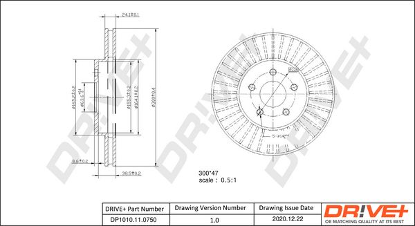 Brake Disc Dr!ve+ DP1010.11.0750