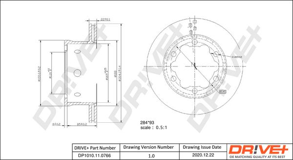 Brake Disc Dr!ve+ DP1010.11.0766