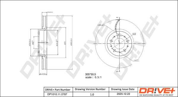 Brake Disc Dr!ve+ DP1010.11.0787