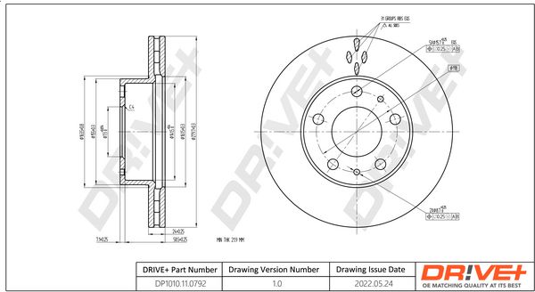 Brake Disc Dr!ve+ DP1010.11.0792