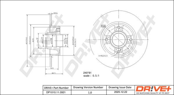 Brake Disc Dr!ve+ DP1010.11.0798