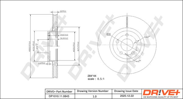 Brake Disc Dr!ve+ DP1010.11.0843