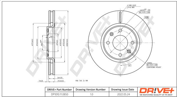 Brake Disc Dr!ve+ DP1010.11.0850